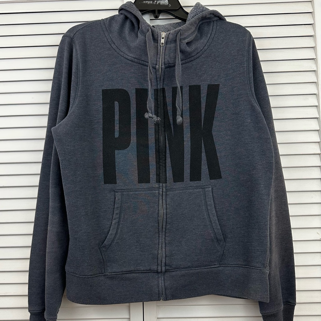 Vs Pink Funnel Neck Zip-Up Hoodie